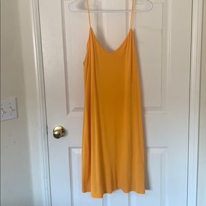 Simple orange/yellow midi dress